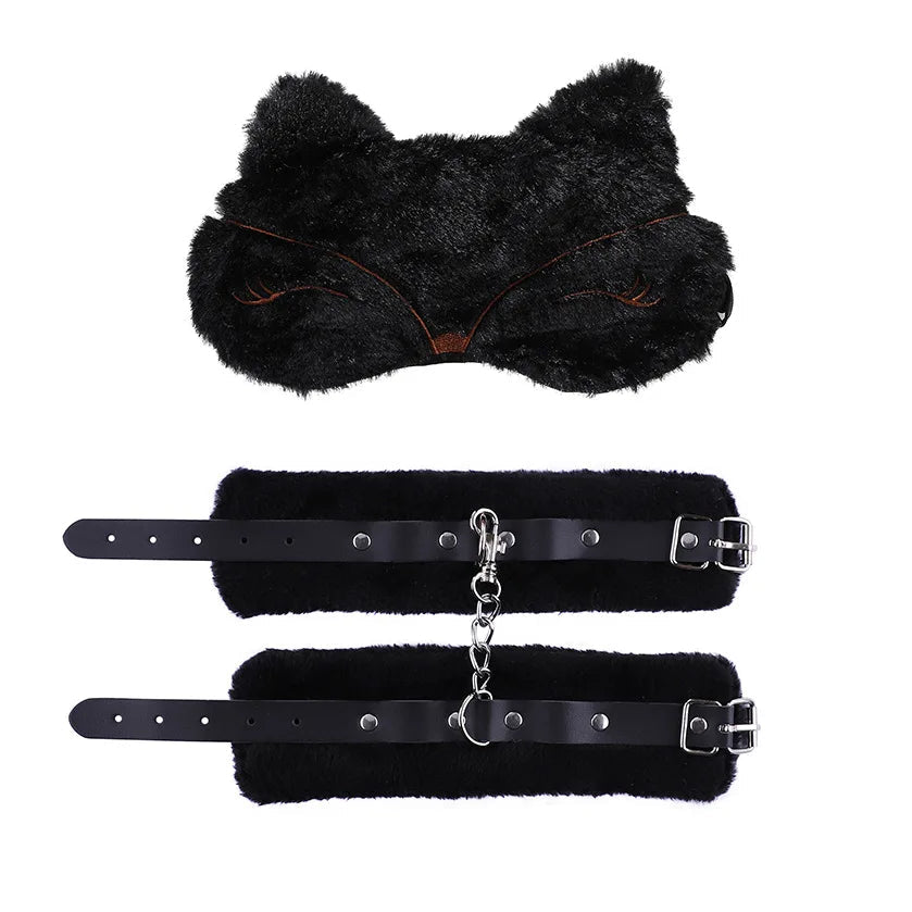 Blindfold & Handcuff Bundled