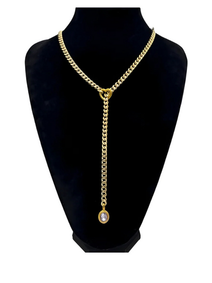 Crystal Charm Slip Chain