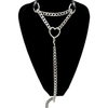 Swivel Clasp Leather Choker Collar