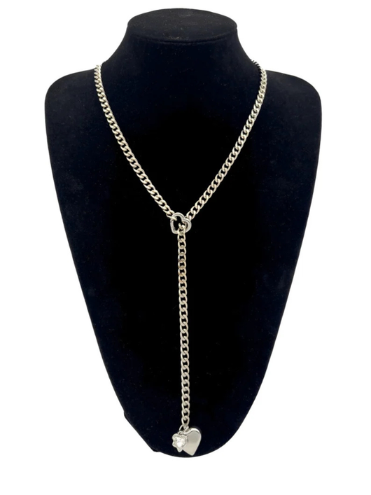 Heart Crystal Charm Slip Chain