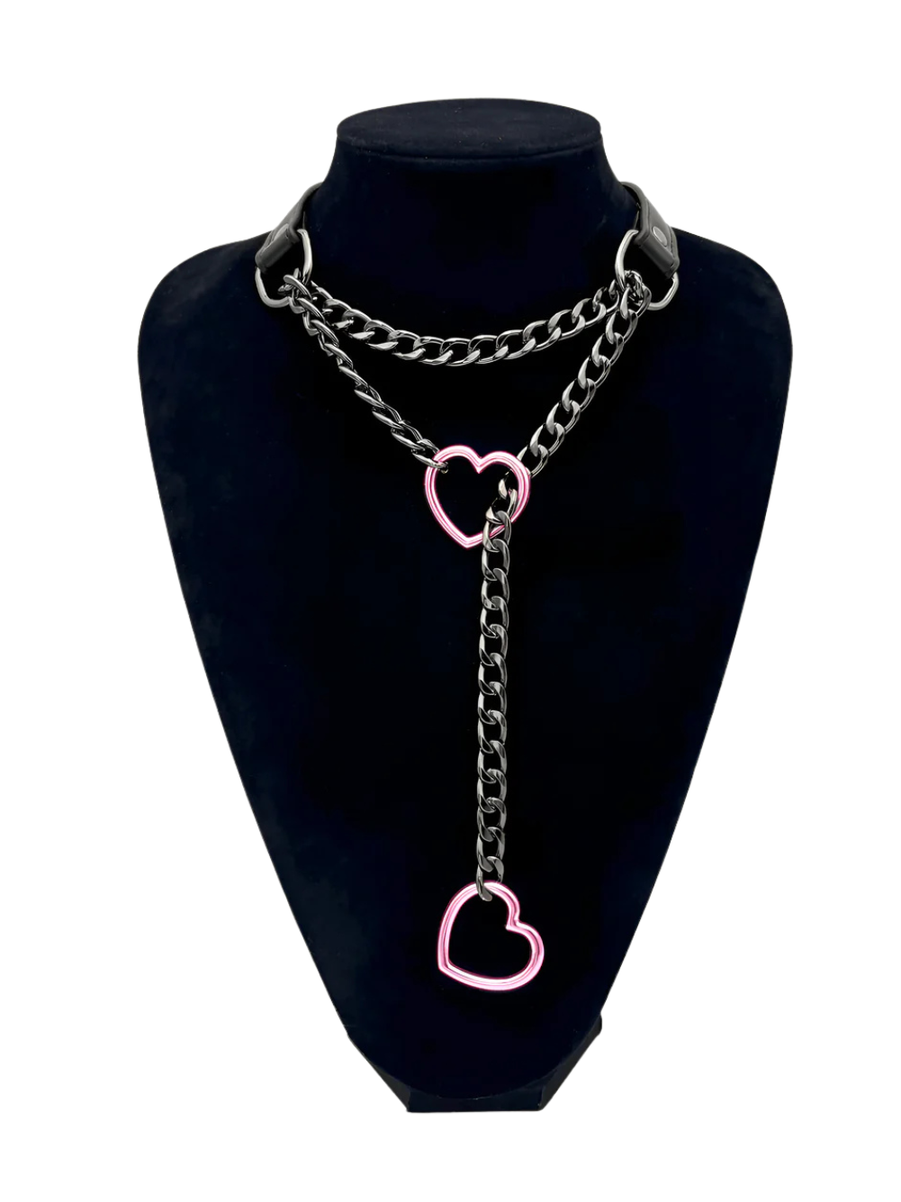 Leather Choker Slip Chain
