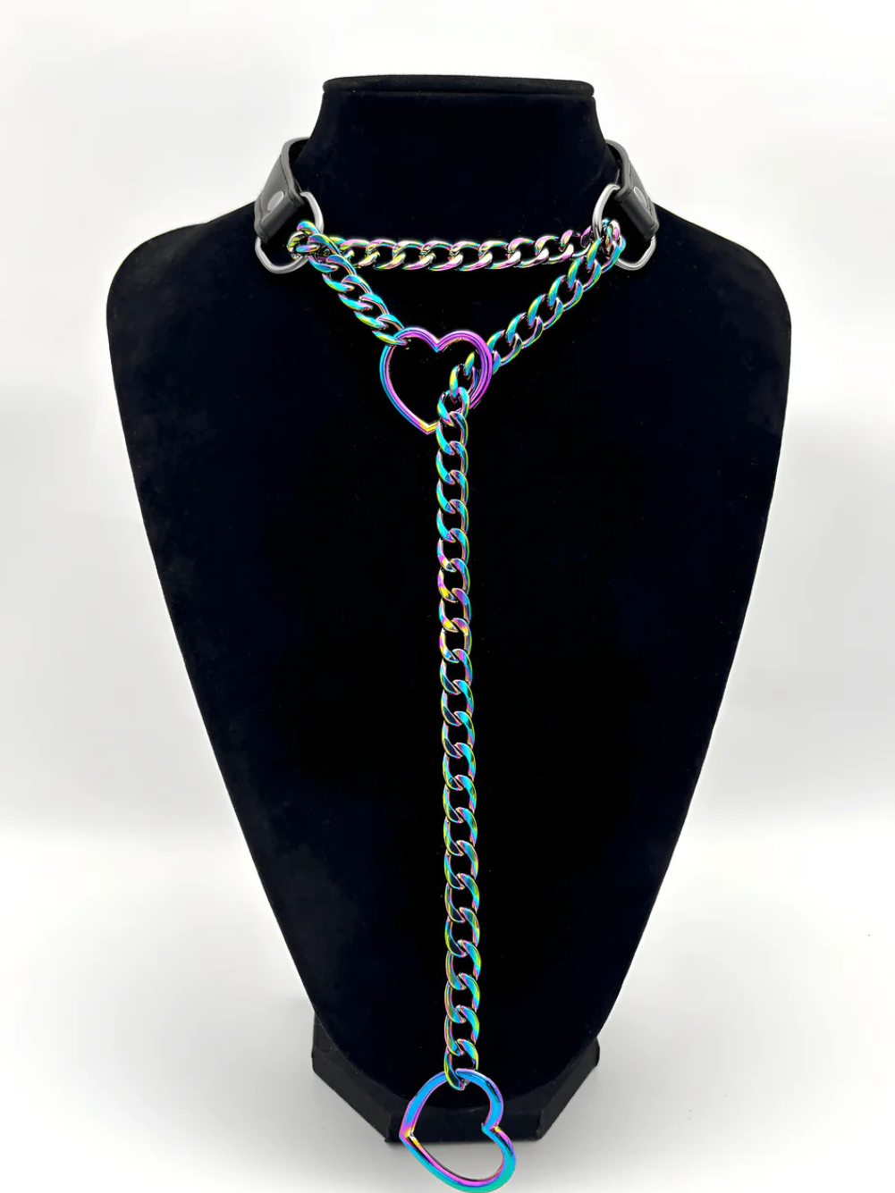 Leather Choker Slip Chain