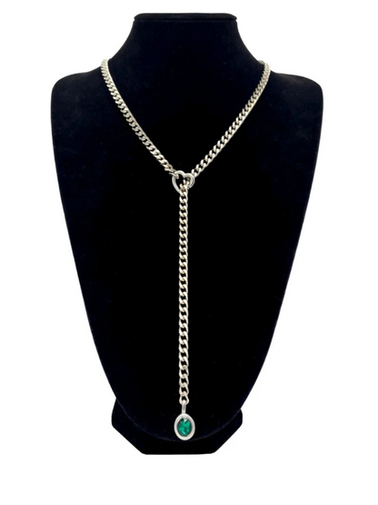 Crystal Charm Slip Chain