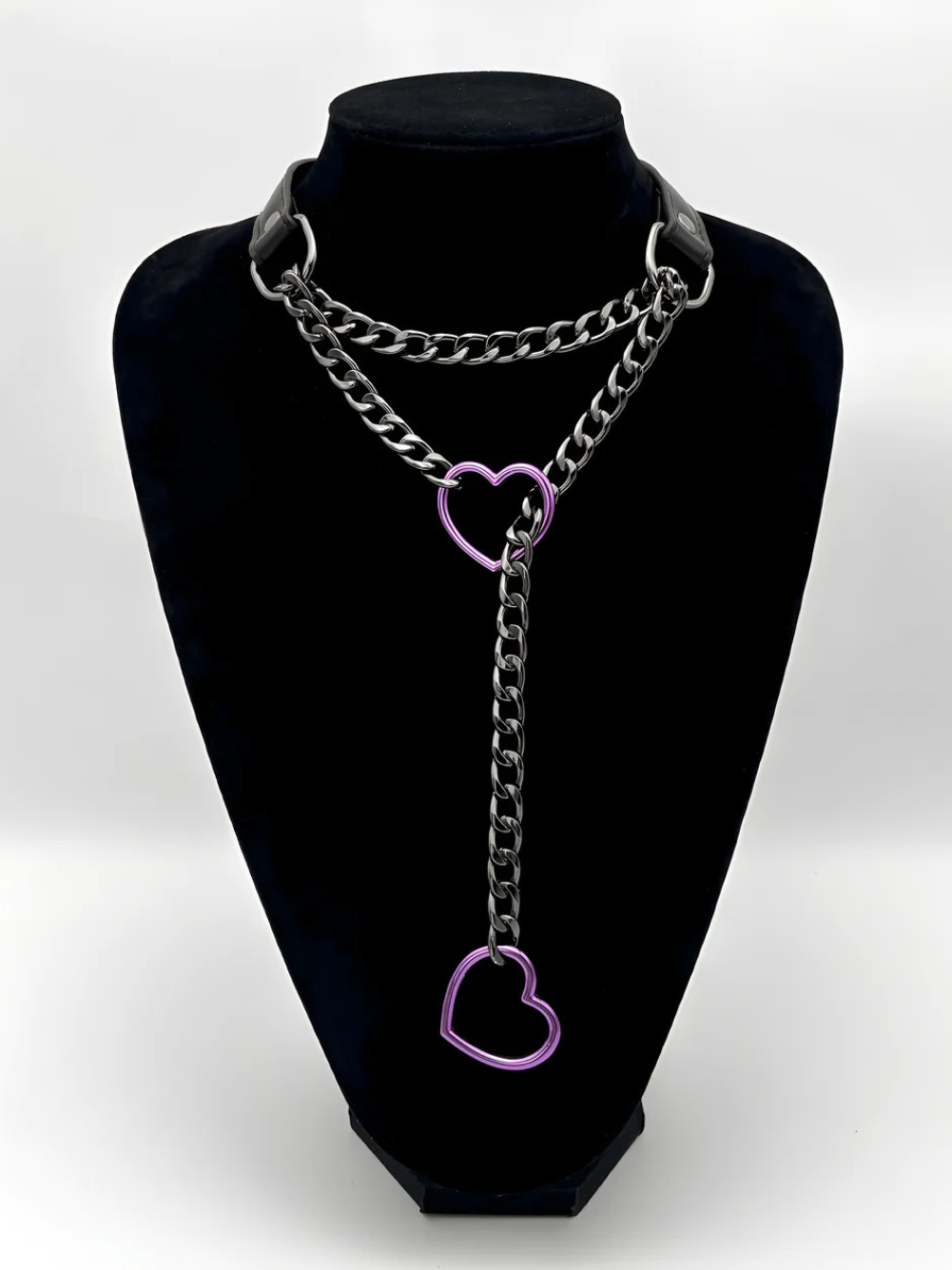 Leather Choker Slip Chain