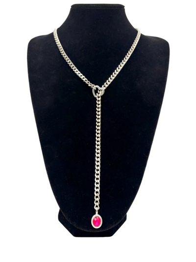 Crystal Charm Slip Chain