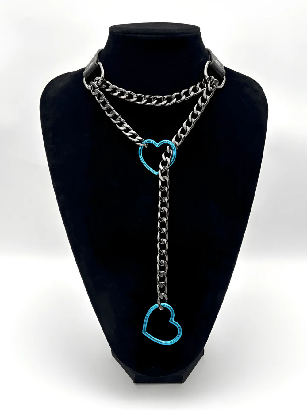 Leather Choker Slip Chain