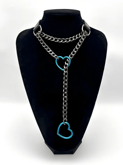 Leather Choker Slip Chain