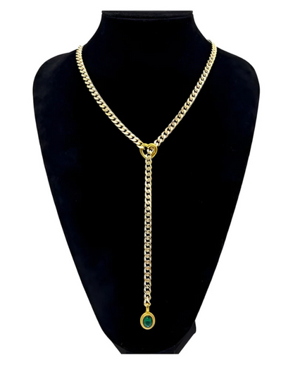 Crystal Charm Slip Chain
