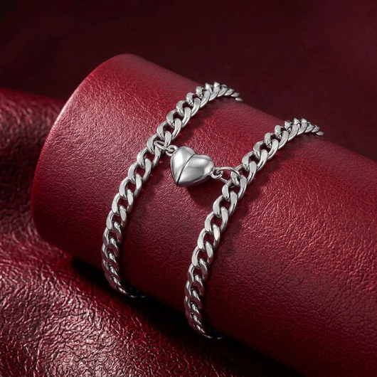Couples Cuban Bracelet Set